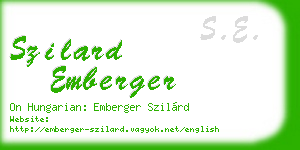 szilard emberger business card